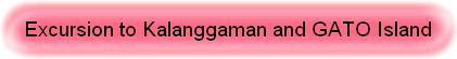 Excursion to Kalanggaman and GATO Island